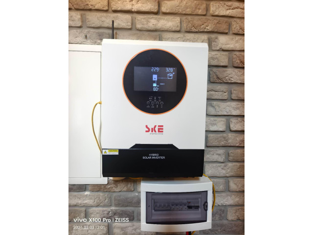 Гібридний інвертор SKE PH21-6.2K 6200W 48V, MPPT 80A, чиста синусоїда, Wi-Fi