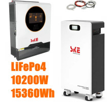 Комплект резервного живлення SKE PH21-10.2K 10200W + SKE SK-ST15000 LiFePO4 15 кВт·год, Wi-Fi