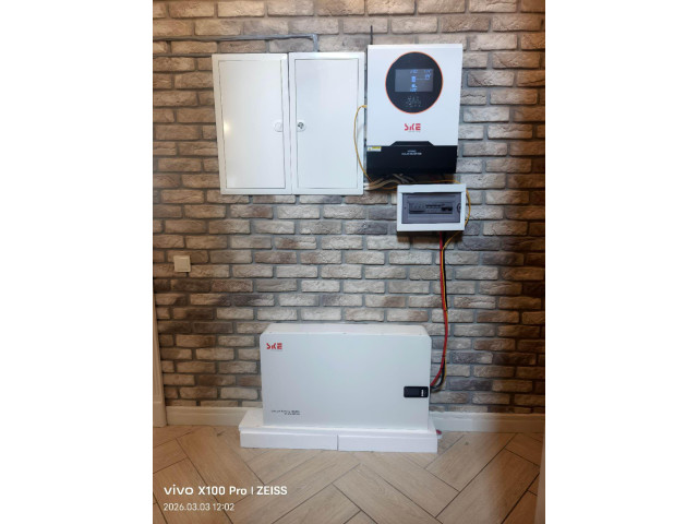 Комплект резервного живлення SKE PH21-10.2K 10200W + SKE SK-ST15000 LiFePO4 15 кВт·год, Wi-Fi