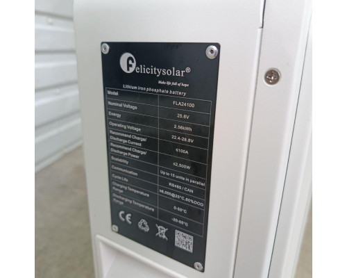 Акумуляторна батарея FelicityESS FLA24100-EU LiFePO4 24V 100Ah 2.56kWh
