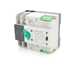Автомат ввода резерва (АВР) двухполюсный OSGQ8-125/2P PV, 230V/125A на DIN-рейку для солнечных систем