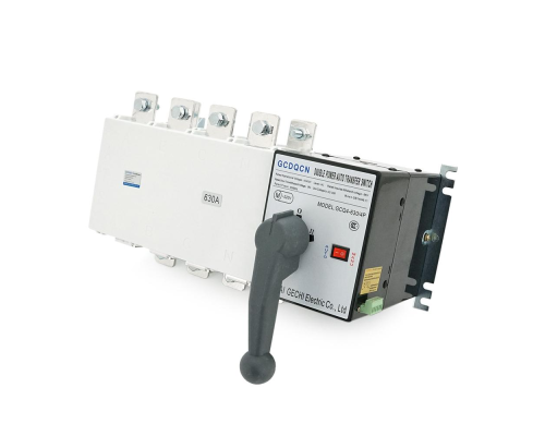 Автомат ввода резерва (АВР) четырехполюсный GCQ4P630A, 220V/630A, Отключающая способность KA:6, Винтовая фиксация, 443*273*265мм