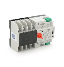 Автомат ввода резерва (АВР) четырехполюсный YRQ2PC-125, 400V/125A на DIN-рейку для генераторов