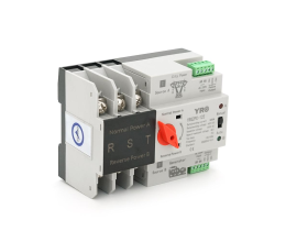 Автомат ввода резерва (АВР) трехполюсный YRQ2PC-125, 400V/125A на DIN-рейку для генераторов