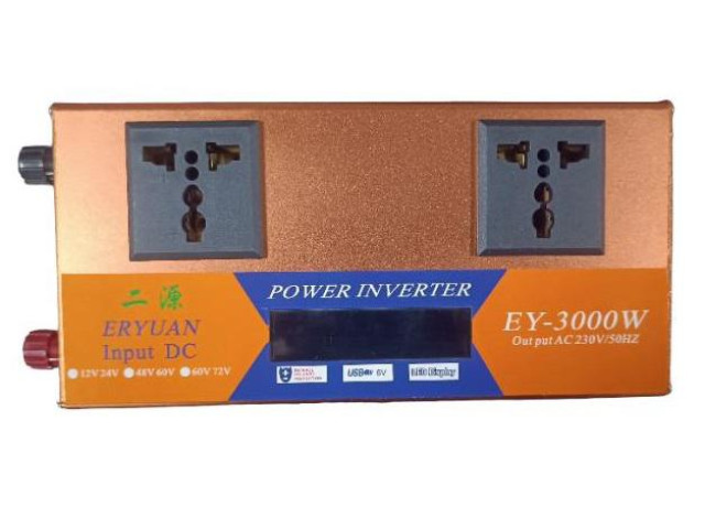 Преобразователь напряжения 3000Вт 12В на 220В LCD SMART ERYUAN ERYUAN