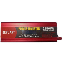 Преобразователь 12V→220V 2600Вт LCD, чистый синус ERYUAN ERYUAN