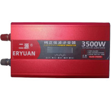 Преобразователь напряжения 3500W Чистый Синус 12V→220V LCD инвертор ERYUAN ERYUAN