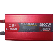 Преобразователь напряжения 3500W Чистый Синус 12V→220V LCD инвертор ERYUAN ERYUAN