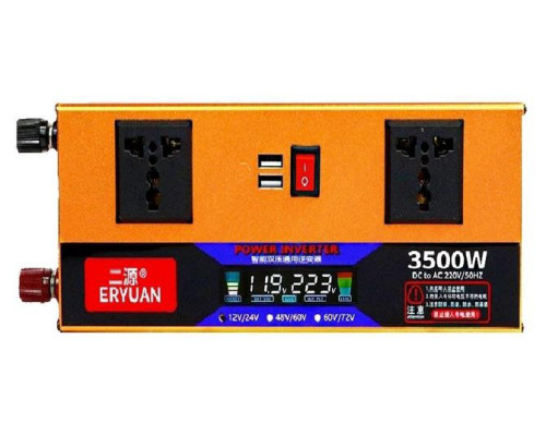 Преобразователь напряжения 3500W 12V/24V→220V LCD SMART инвертор ERYUAN ERYUAN