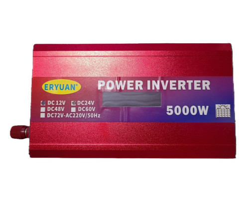 Преобразователь напряжения 5000W 12V/24V→220V LCD SMART инвертор ERYUAN ERYUAN