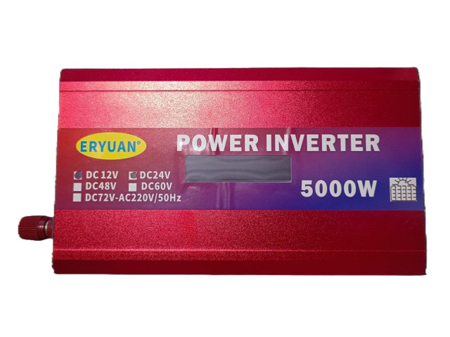 Преобразователь напряжения 5000W 12V→220V LCD SMART инвертор ERYUAN ERYUAN