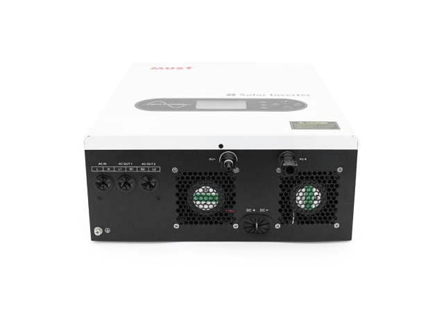 Гибридный инвертор MUST PV18-8048PRO II, 8000W, 48V, PV 2*4000W, ток заряда 1-120А, 160-275V, MPPT (120А, 90-430 Vdc), 425*527*145 мм