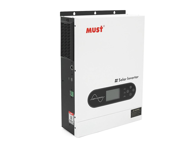 Гибридный инвертор MUST PV18-6048ECO. 6000W, 48V, ток заряда 100A, 170-280V, MPPT (100А, 60-360 Vdc), 318×454×122.5 мм. 9 кг.
