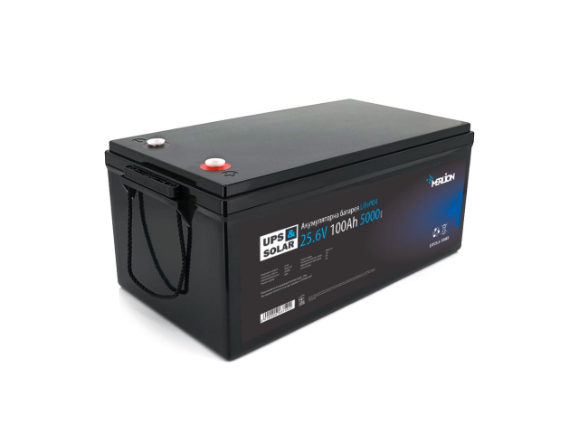Литий-железо-фосфатный аккумулятор Merlion LiFePO4 25.6V 100AH (8S2P/BMS-100A), (522x238x225), 19kg до 5000 циклов