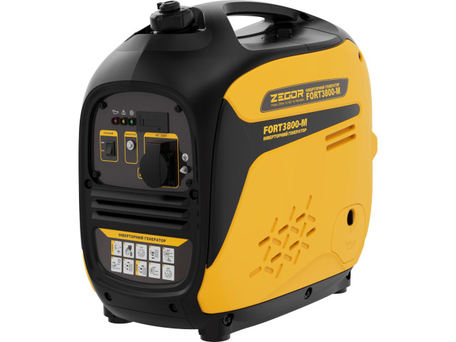 Инверторный бензиновый генератор ZEGOR FORT3800-M 230V, мощный генератор для дома, дачи и резерва