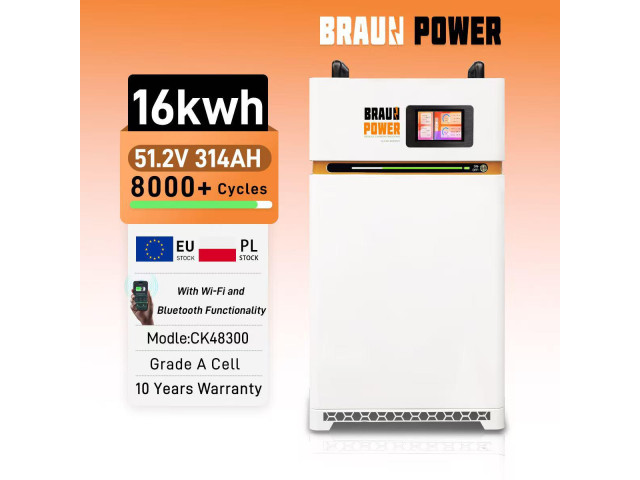 Комплект резервного питания SKE PH21-10.2K 10.2kW + LiFePO4 Braun Power CK48300 51.2V 314Ah 16kWh Smart Wi-Fi