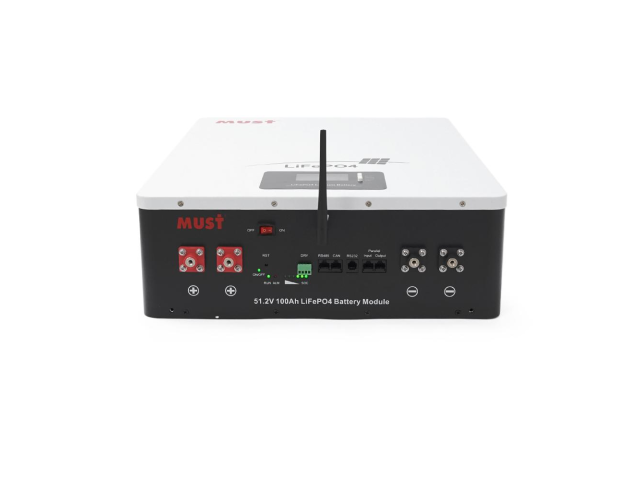 Акумуляторна батарея Must LiFePO4 LP16-48100 51.2V 100Ah, 5,12kWh, BMS100A@16S, CAN2.0/RS232/RS485, 6000 cycles, 625x442x177,44kg