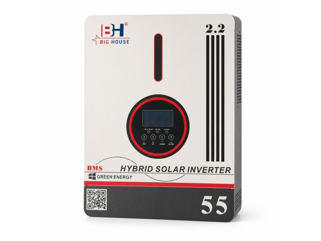 Гібридний інвертор BIG HOUSE SP-2200, 2200VA, 1800W, 12V, струм заряду 60A, MPPT (80А, 55-450 Vdc), 290х367х111