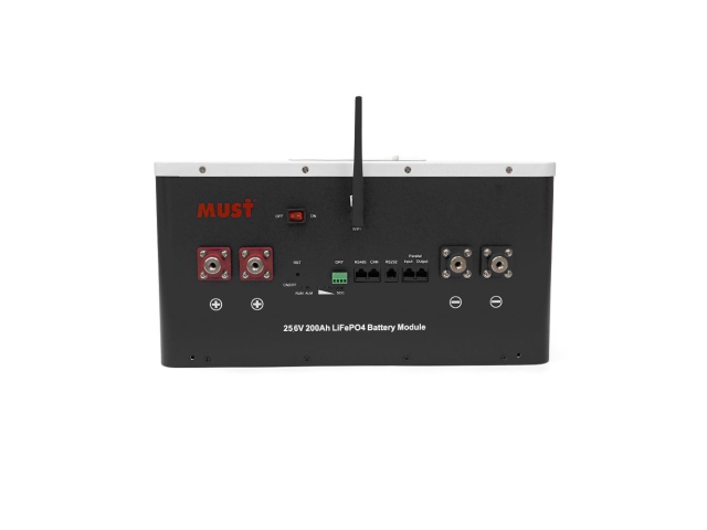 Акумуляторна батарея Must LiFePO4 LP16-24200 25.6V 200Ah, 5,12kWh, BMS100A@8S, CAN2.0/RS232/RS485, 6000 cycles, 486x442x250,44kg