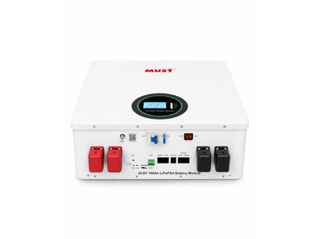 Акумуляторна батарея MUST LP16-24100 LiFePO4 25.6V 100Ah 2.56kWh