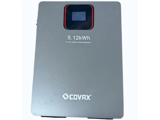 Акумулятор COVAX LiFePO4 24V 200Ah (5.12 кВт·год) Smart BMS, 6000+ циклів