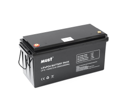 Аккумуляторная батарея Must LiFePO4 LP15-12200 12,8V 200Ah, 2,56kWh, BMS100A@4S, 6000 cycles, 502x185x243, 23kg