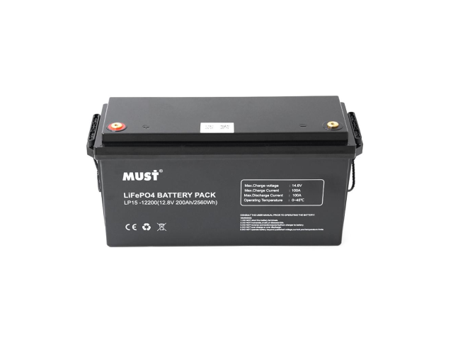 Акумуляторна батарея Must LiFePO4 LP15-12200 12,8V 200Ah, 2,56kWh, BMS100A@4S, 6000 cycles, 502x185x243, 23kg