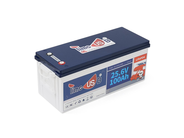 Акумуляторна батарея LiFePO4 Timeusb 25.6V 100Ah, 2560Wh, BMS 100A, 532*207*216мм