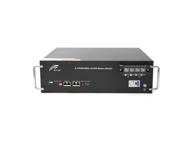 Акумуляторна батарея Ritar LiFePO4 48V 100Ah 4800Wh BMS100@16S для монтажу у стійку ( 442 x450 х 175 ), 52,4kg Q1