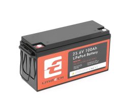 Акумуляторна батарея LITHTECH TE24100B + Bluetooth LiFePO4 25,6V 100Ah, 2.56kWh, BMS100A@4S, 6000 cycles