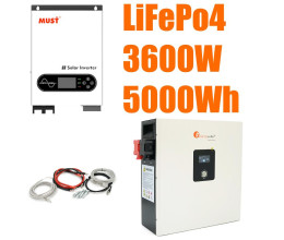 Комплект резервного питания MUST 3.6 кВт + FelicityESS LiFePO4 аккумулятор 24V 200Ah (5,12 кВт·ч)