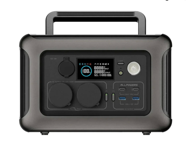 Зарядна станція ALLPOWERS R600 600 Вт / 299 Вт·год LiFePO4, UPS, Bluetooth, MPPT 300 Вт